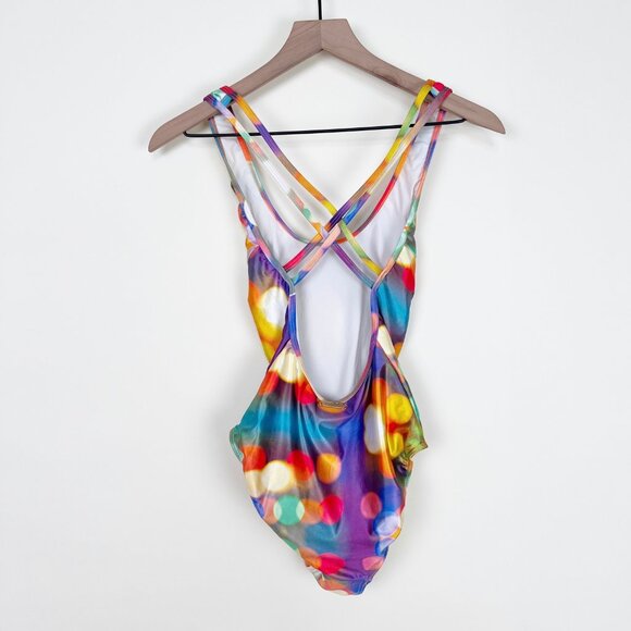 Anthropologie Bondi Bathers One Piece Swimsuit Bathing Suit Print Pool Beach - S - Picture 10 of 12